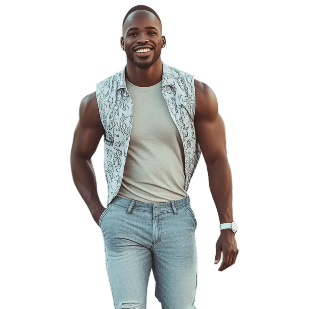 Urban African man enjoying superior internet connectivity for enhanced business performance with Vanilla
